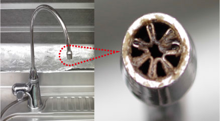 浄水器の構造的問題で発生するぬめり（汚染）